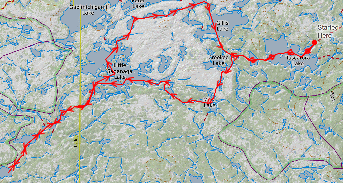 Map of my first route
