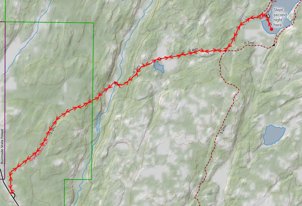 Map of my second route