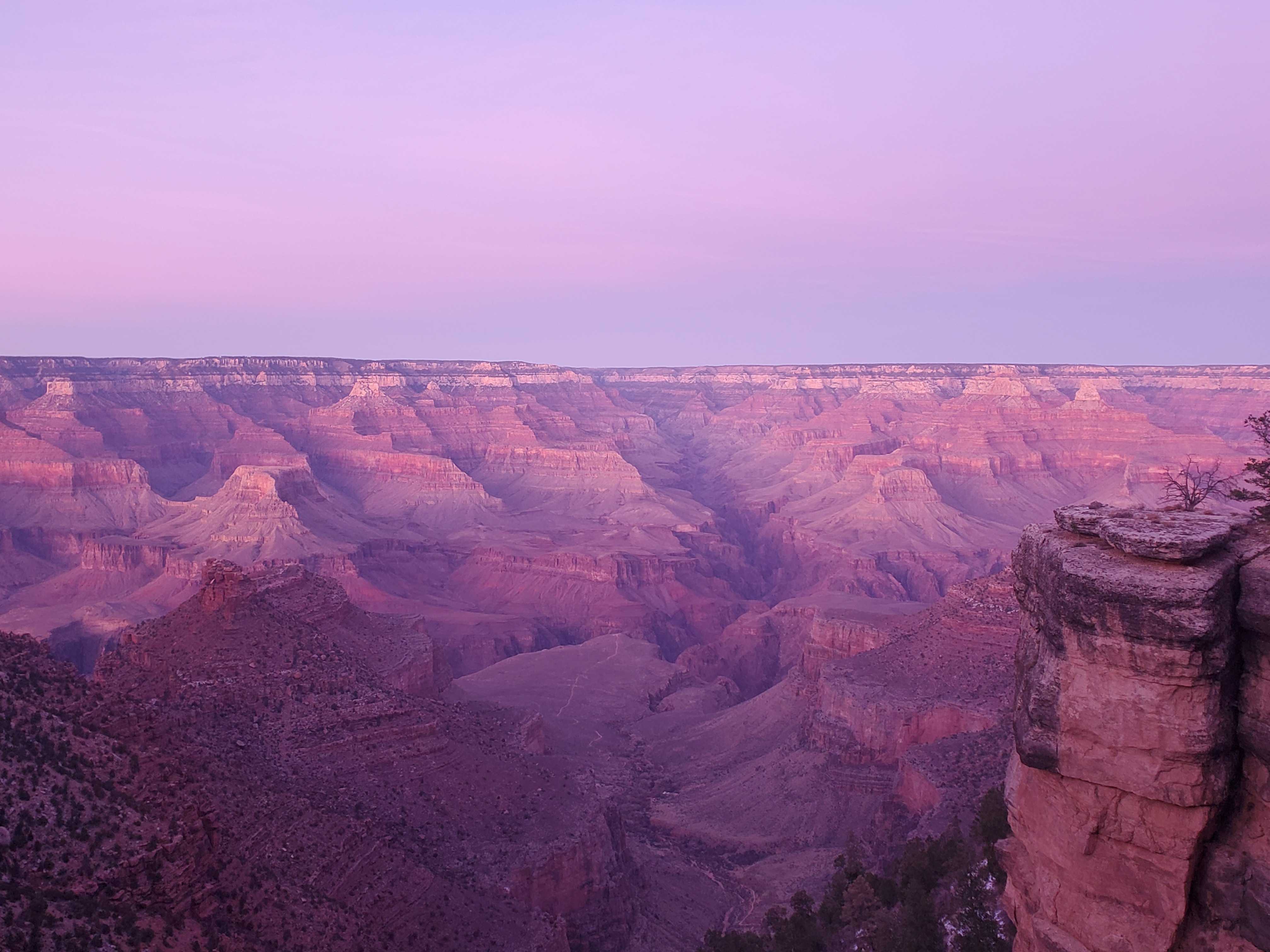 A photo of the view from the south rim